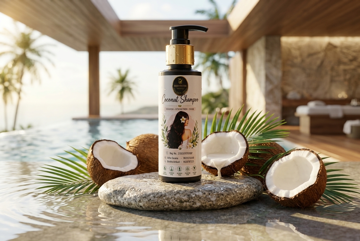 Bhumistha Naturals Coconut Shampoo — Nourish & Shine